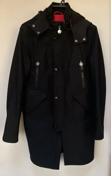 gstage 아우터 나일론 코트 후드 부착 나일론 자켓