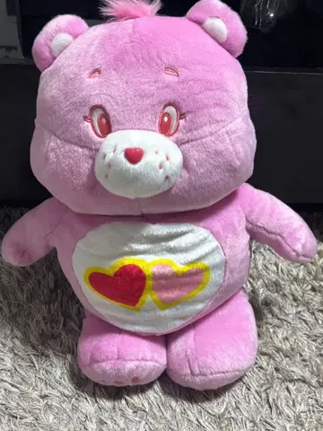 케어베어 봉제 인형 핑크