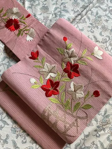 앤티크 대정 로망 여름 오비 명주 나고야 오비