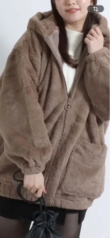 브라운 플리스 자켓 M 사이즈