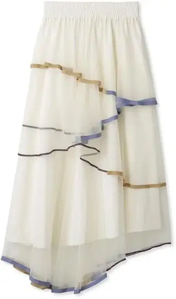 furfur 퍼 트리밍 헴 캉캉 스커트