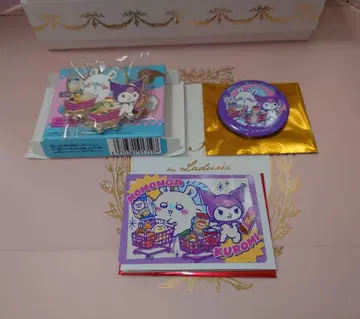 [인기 최고!] 치이카와 산리오 캐릭터즈 모몽가 & 쿠로미 3종 세트