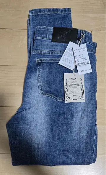 RETRO ENGINE 인디고 데님 XL