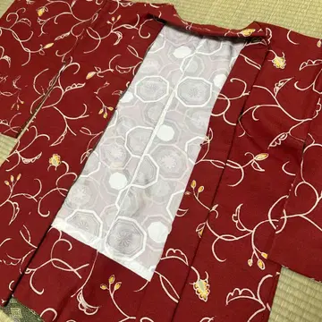 [ 새상품급 ] 레트로한 빨간색 꽃무늬 겉옷