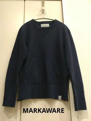 MARKAWARE 마카웨어 크루넥 맨투맨 네이비 일본제