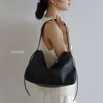 봉쥬르 사간 soins 소완 핸드백 숄더백 [ 소가죽 ]