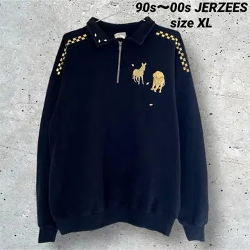 90s~00s JERZEES 애니멀 하프 지퍼 맨투맨 트레이닝복