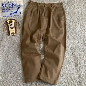 새상품급/L orSlow BILLY JEAN 오어슬로우 2턱 트라우저