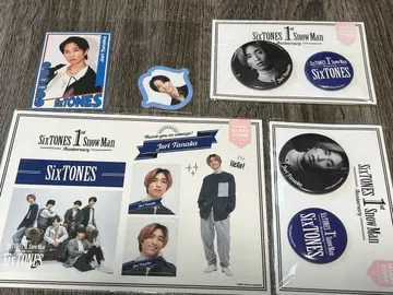 다나카 주리 캔뱃지 스티커 트레이딩 카드 등 묶음 판매 SixTONES