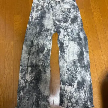 카모 패턴 데님