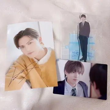 와타라이 츠무기 타카시 히데요시 아크릴 스탠드 카드 브로마이드 슈나카