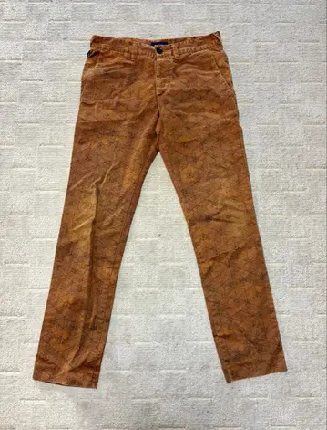 PaulSmith 기하학 패턴 브라운 치노 팬츠 S 사이즈