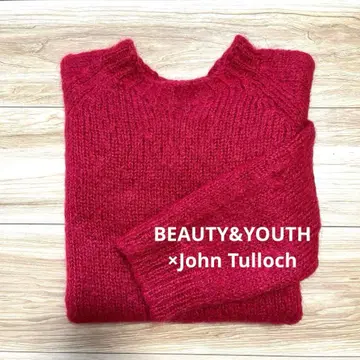 [ 1회 착용 ] 유나이티드 애로우즈 별주 존 타락 니트 스코틀랜드제