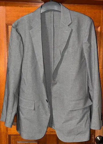 유니클로 감동 자켓과 감동 팬츠 세트 그레이