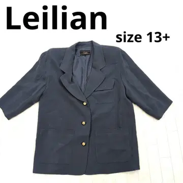 268 Leilian 다크 그레이 숏 슬리브 자켓 13+