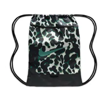 Nike 냅색 브라질리아 레오파드 무늬 드로우 스트링 백 18L