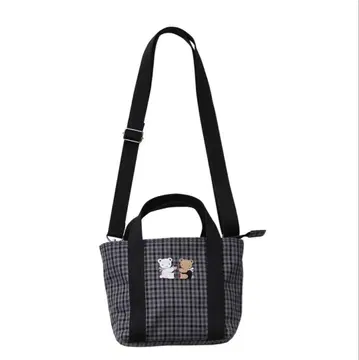 미사용 새상품 니시와키시 파밀리아 숄더백 블랙 계열 체크 고향세