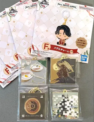 제일복권 Mrs. GREEN APPLE F상 메탈 참 4종