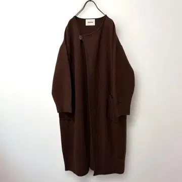 zucca 주카 원버튼 와이드 니트 코트