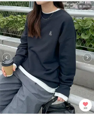 JOURNALSTANDARD relume T셔츠 레이어드 맨투맨