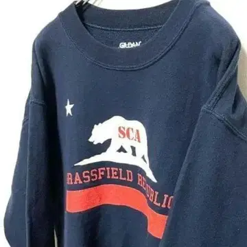 길단 맨투맨 트레이닝복 베어 SCA 네이비 네이비 컬러 구제 의류