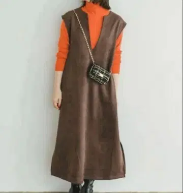 URBAN RESEARCH 슬리브리스 롱 원피스