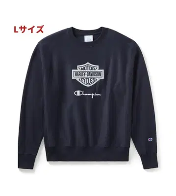 [새상품] Champion Harley-Davidson 맨투맨 L 네이비