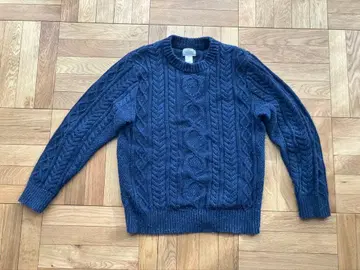 새상품급 L.L.Bean 네이비 케이블 니트 스웨터