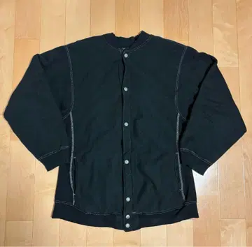 80s champion 트리코 태그 후염 리버스 위브 스냅 가디건