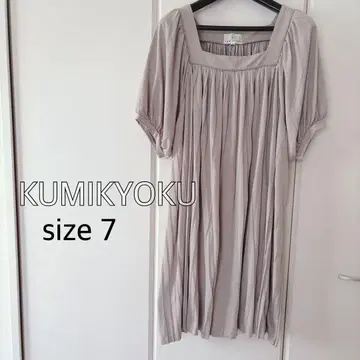 쿠미쿄쿠 KUMIKYOKU 풍성한 개더 튜닉 원피스 7 새상품