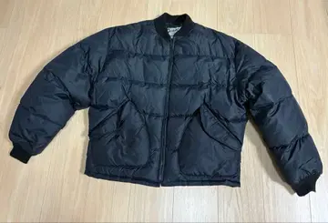 레어 Schott 미국제 다운 자켓 블랙 사이즈 L