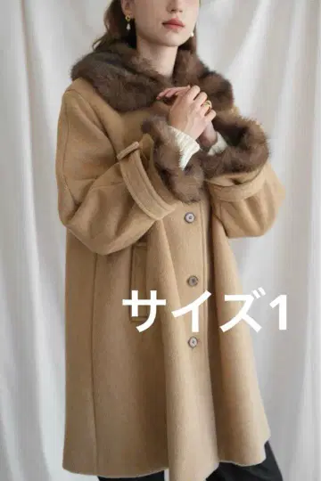 acka fur flare middle coat