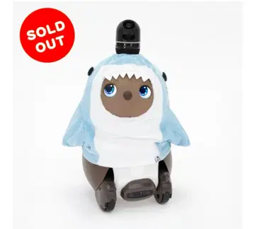 라보토 가붓토 상어 벨로아 티셔츠 라이트 블루 lovot