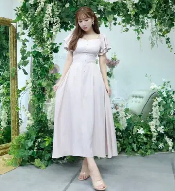 mistreass Open Shoulder Chambray Dress