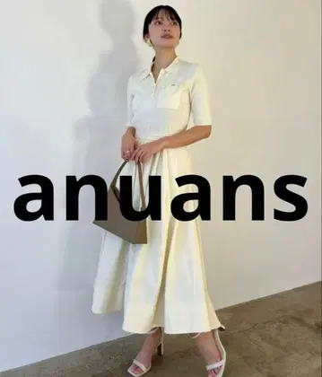 미사용 새상품 anuans 도킹 원피스 MEDIUM 아이보리