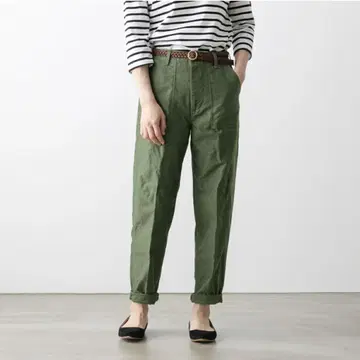 D.M.G. 캐주얼 팬츠 올리브 M [베이커 팬츠] 도밍고
