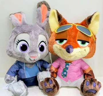 주토피아2 슈퍼 라지 봉제 인형 닉 & 주디