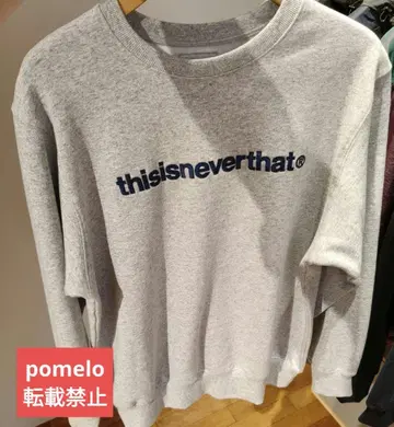 thisisneverthat 맨투맨 남녀 공용 L 그레이