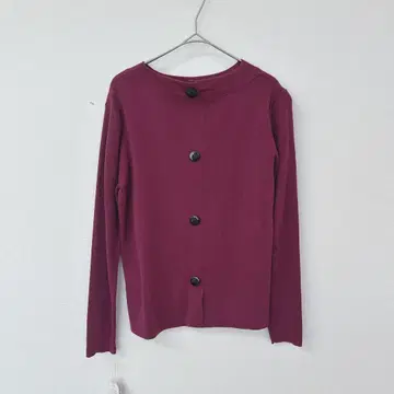 [택 포함 새상품] 알파주르 니트 장식 버튼 루비 핑크 사이즈 40