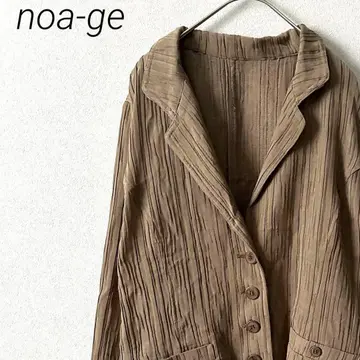 noa-ge 테일러드 자켓 플리츠 포켓 부착 소매 슬릿 빅