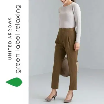 그린 라벨 릴랙싱 턱시도 크로스 턱 테이퍼드 팬츠