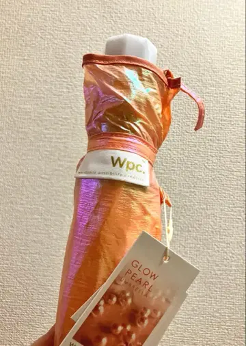 펄 오렌지 반짝반짝 Wpc. 접이식 우산