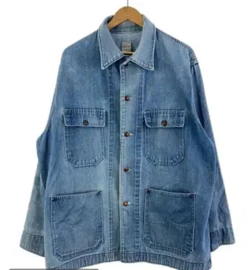 BIG MAC 70s USA 데님 커버올 워크 자켓