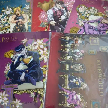 제일복권 죠죠 I상 클리어 포스터 5종 세트