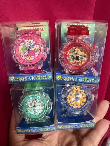 짱구는 못말려(크레용 신짱) 플래시 라이트 워치 손목시계 총 4종