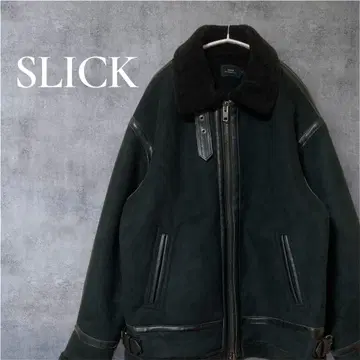 00s y2k archive SLICK B-3 무스탕 자켓 봄버