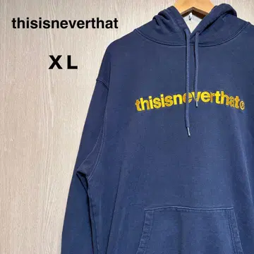 thisisneverthat 후드티 XL 네이비 자수 로고