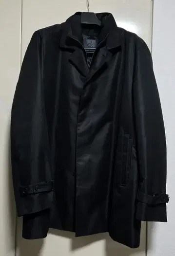 새상품급 캘빈클라인 스텐카라 코트 블랙 탈부착 라이너 포함