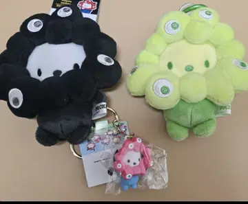 산리오 미야쿠미야쿠 최애 컬러 블랙 카라비너, 키링 3세트 포차코