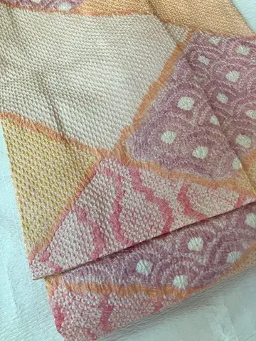 시쓰케 포함 미사용품 총 조임 겉옷 이중 기모노